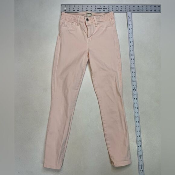 L'agence Margot Skinny High Rise Ankle Quartz Jeans Women Size 26 Pink - Picture 9 of 11